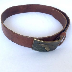 Men’s J. Crew Dolphin Tale Leather Belt - Small